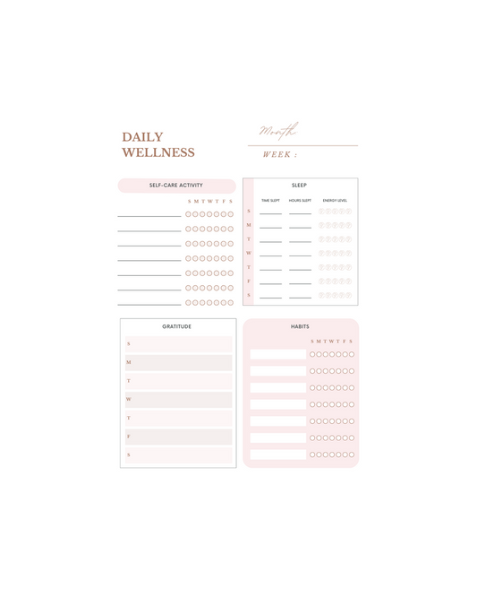 Daily Wellness Tracker PDF