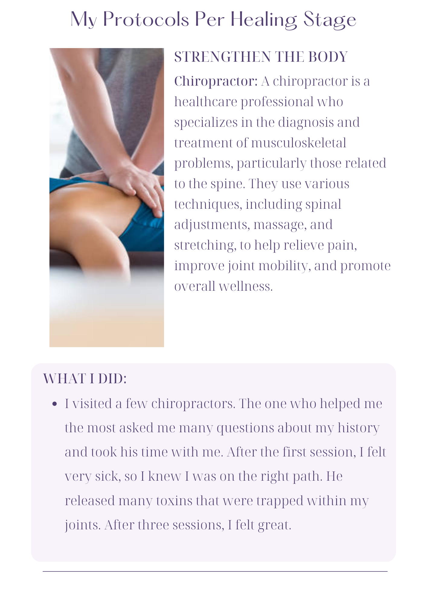 Healing My Illness: Step-By-Step Protocols
