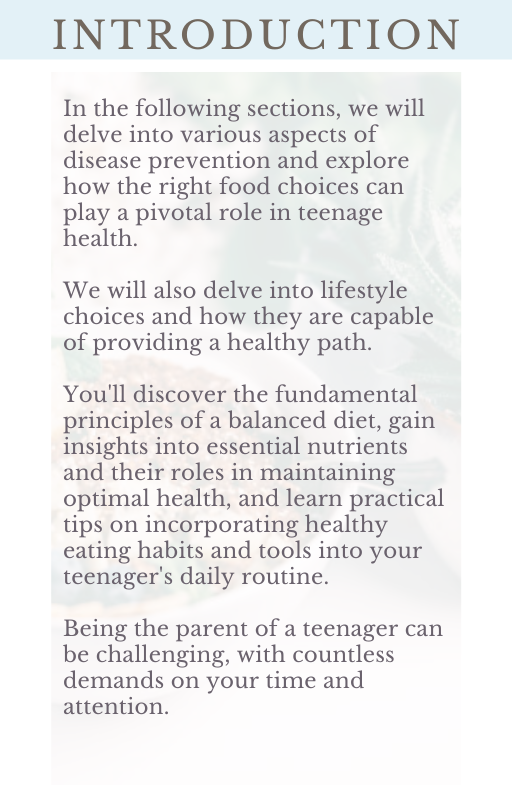 Disease Prevention in Teens: Food & Lifestyle Guide (Meat version)