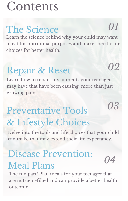 Disease Prevention in Teens: Food & Lifestyle Guide (Meat version)